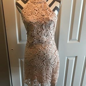 Blush colored dress from lulu’s